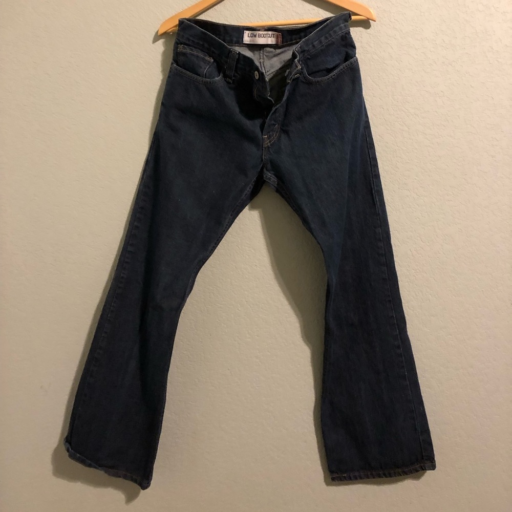 Levi’s 527 Low Bootcut Dark Blue Denim Jeans 32x30